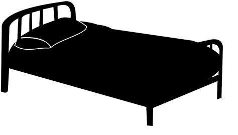Hospital Bed Silhouette Clip Art At Vector Clip Art Online