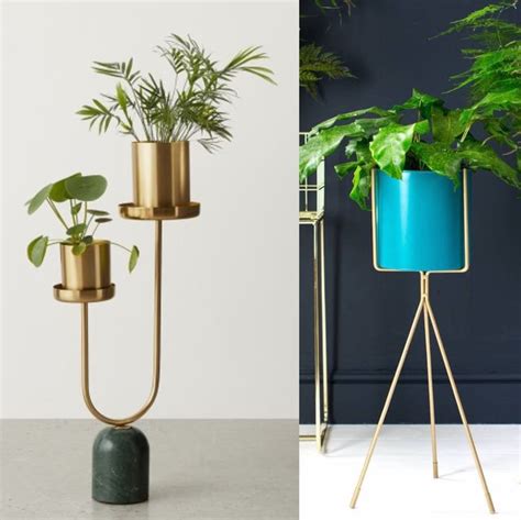 Though it looks like concrete, the pot is made of. Best Indoor Plant Pot Stands - Planter On Legs, Standing ...