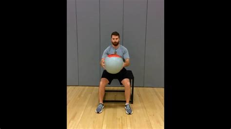 Seated Med Ball Rotational Throw Youtube
