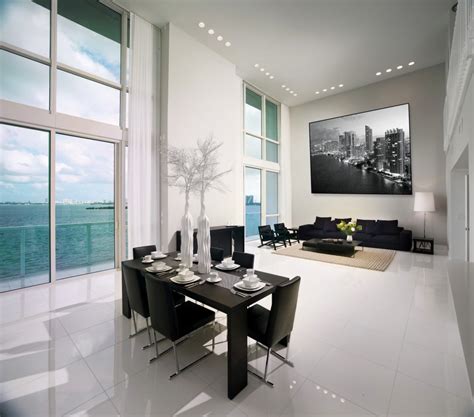 Model Unit Biscayne Bay Contemporary Dining Room Miami By