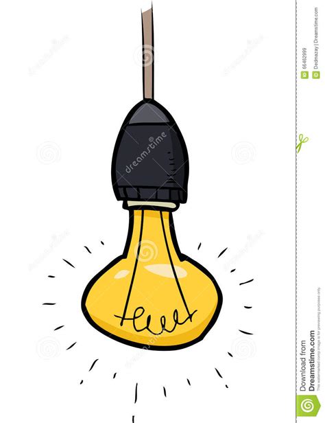 Glowing Light Bulb Stock Vector Illustration Of Bright 66462999