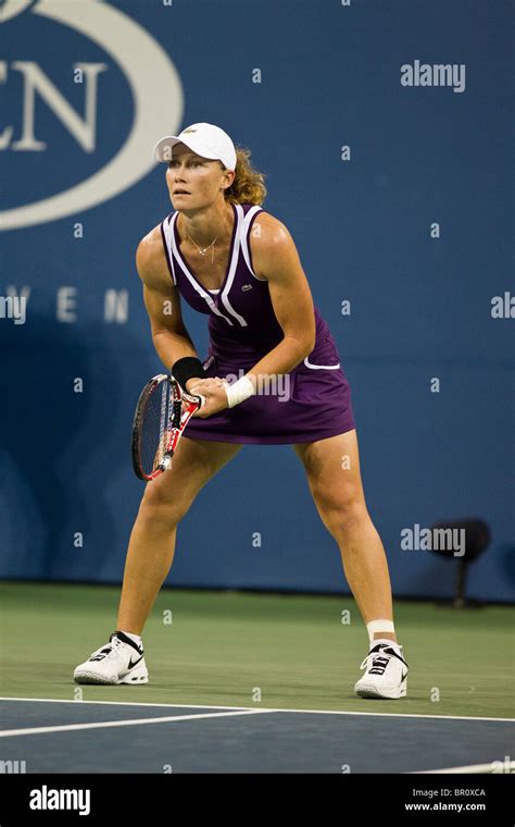 Samantha Stosur Aus Competing At The 2010 Us Open Tennis Stock Photo