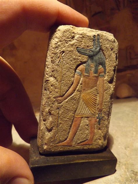 egyptian art anubis a relief sculpture of the ancient mummification god
