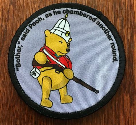 Winnie The Pooh With Martini Henry Round Morale Patch Default Title