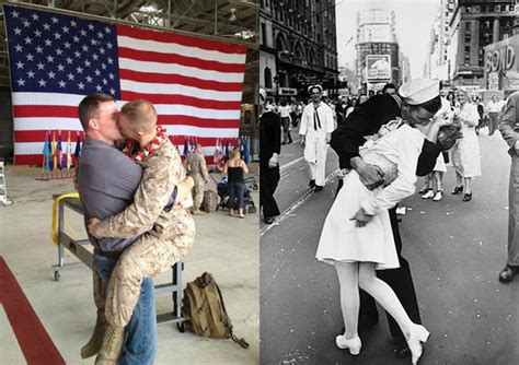 Photo Of Gay Marine S Homecoming Kiss Goes Viral Wtop