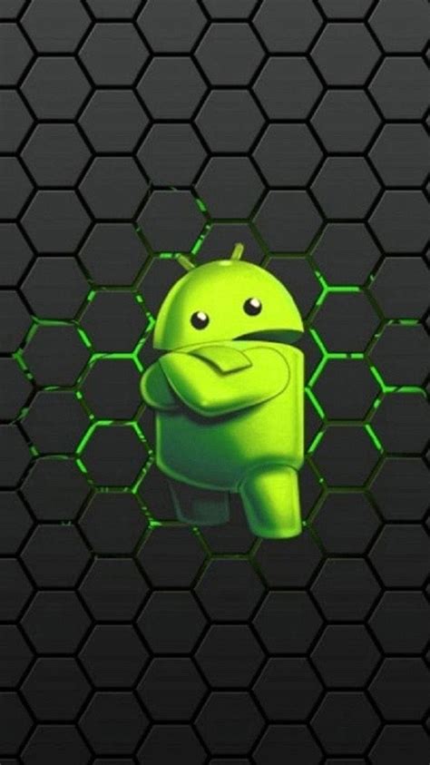 Download A 3d Green Android Icon Wallpaper