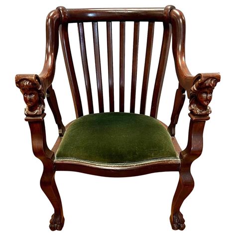 Antique Chippendale Wingback Chair Armchair At 1stdibs