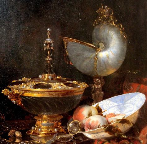 Willem Kalf Pronk Still Life With Nautilus Cup Holbein