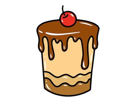 Premium Vector Tasty Cake Clip Art Illustration