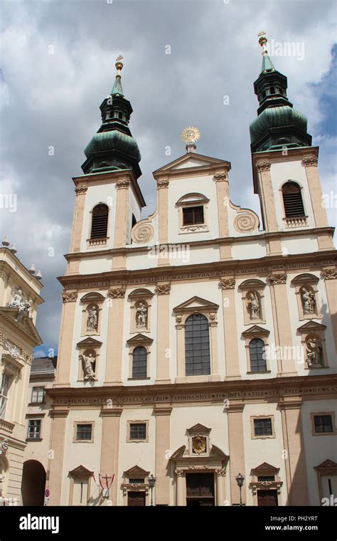 A Baroque Church Jesuitenkirche In Vienna Austria Stock Photo Alamy