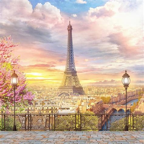 Lighting And Studio Aofoto 10x10ft Eiffel Tower Backdrop Paris City