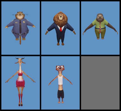 Zootopia 3d Models Characters Pack 2 By Smakkohooves On Deviantart