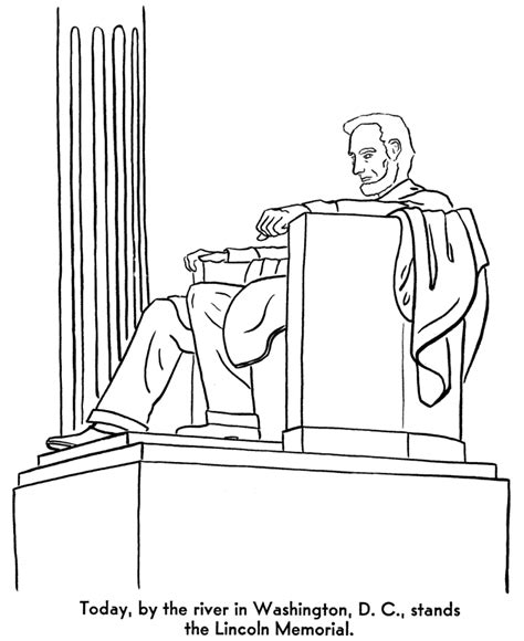 USA-Printables: Memorial Day Coloring Pages - Lincoln Memorial - Memorial day Coloring pages and