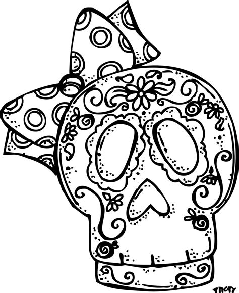 Melonheadz Skull Coloring Pages Day Of The Dead Skull Coloring Pages