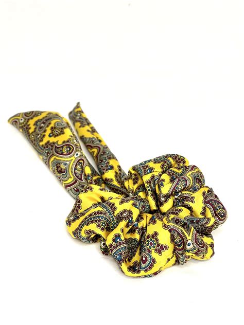 Tied Up Double Windsor Citric Paisley — Frills Atelier