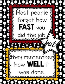 Take Pride In Your Work Poster Freebie By The Marvelous Middle Tpt