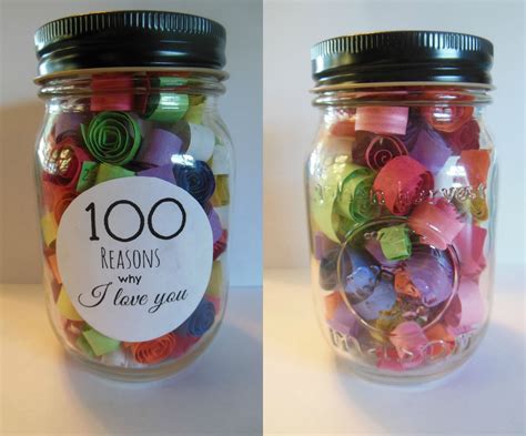 100 Reasons Why I Love You Jar So Simple Yet So Heart Warming My