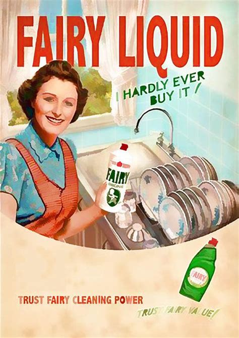 S Art Vintage Fairies Dishwashing Liquid Thing Protective