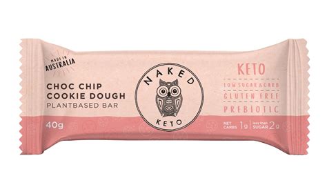 Choc Chip Cookie Dough Keto Bar Naked Paleo
