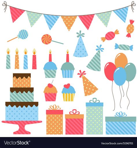 Birthday Party Elements Royalty Free Vector Image