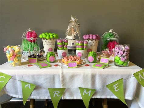 Sabores Muy Dulces Mesa Dulce Para Comunión Verde Y Morado