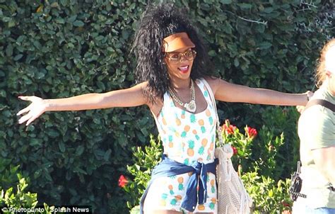 Rihanna Shows Off Her Summer Style In Pineapple Printed Playsuit And