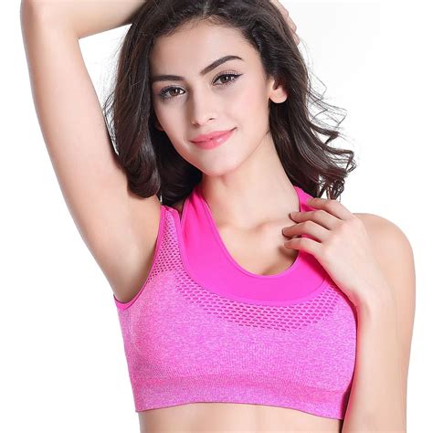 Women Fitness Bra Stretch High Elastic Leave Two Padded Seamless Sports