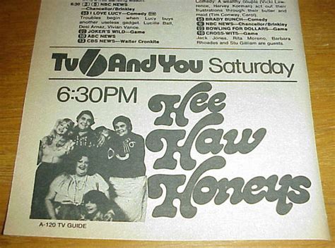 1978 Hee Haw Honeys Tv Guide Ad Sitcoms Online Photo Galleries