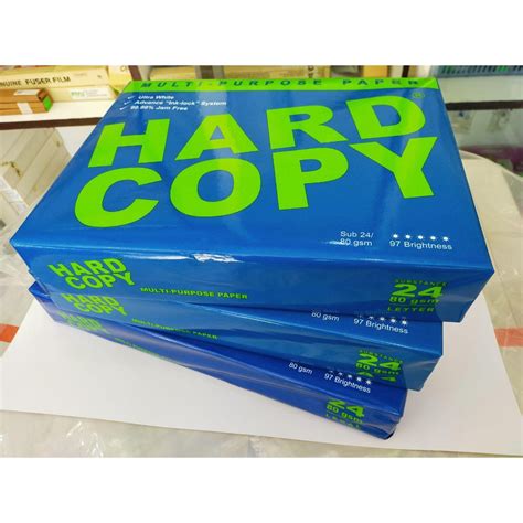 Hard Copy Paper 80gsm A4 Plain White Shopee Philippines