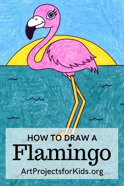 Easy How To Draw A Flamingo Tutorial And Flamingo Coloring Page