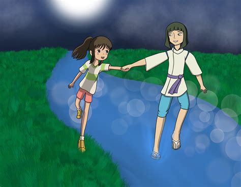 Spirited Away Chihiro And Haku By Me Rprocreate