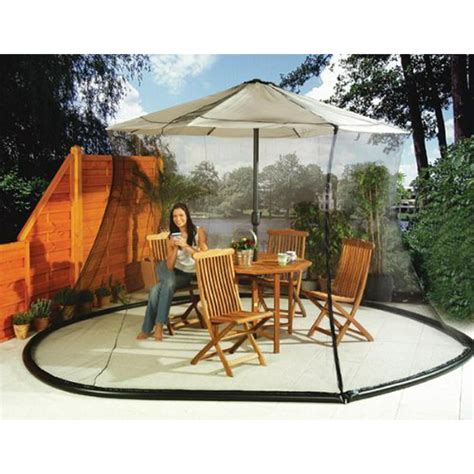 Umbrella Mosquito Net Canopy Patio Table Set Screen House Large
