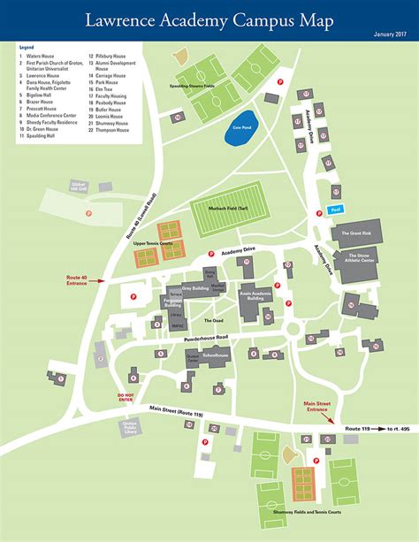 Lawrence University Campus Map