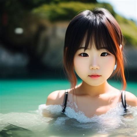 Fluid Whale718 A Cute Japanese Girl In Water
