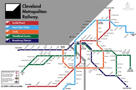 Cleveland Rapid Transit System Map