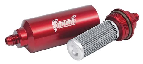 Summit Racing Sum 230124r Summit Racing™ Inline Billet Fuel Filters