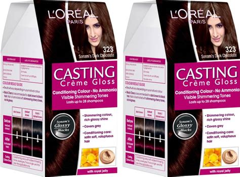 L'oreal paris casting crème gloss small pack, 200 ebony black, 21 g+ 24 ml. L'Oreal Paris Casting Creme Gloss Hair Color - Price in ...