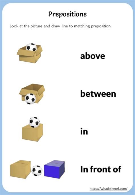 Learn Prepositions By Matching Them With Pictures Your Home Teacher