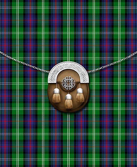 Clan Sutherland Tartan And Sporran Photographic Print By Thecelticflame
