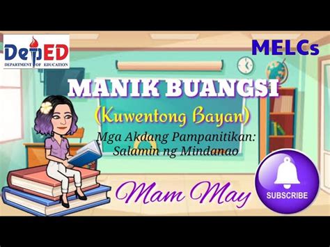 Kultura O Tradisyon Ng Mga Mamamayan Sa Mindanao Manik Buangsi