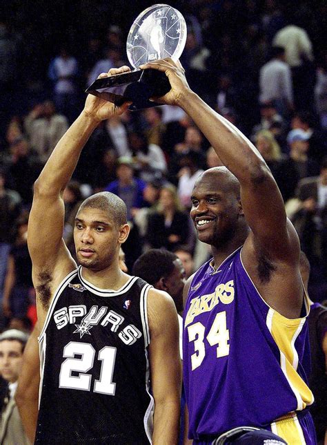 I see duncan as a more durable and consistent player and olajuwon to have the best seasons in their primes. Tim Duncan San Antonio Spurs Shaquille O'Neal Los Angeles ...