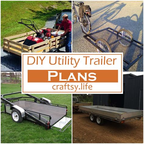 21 Easy And Free Diy Utility Trailer Plans Craftsy
