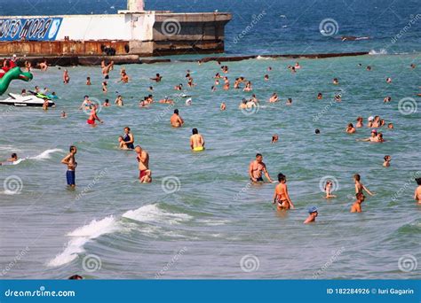 Odessa Ukraine People On The City Beach Editorial Photo Image Of Bikini Bathing