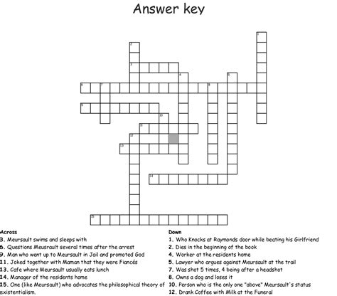 › free printable easy crossword puzzles for adults. Answer key Crossword - WordMint