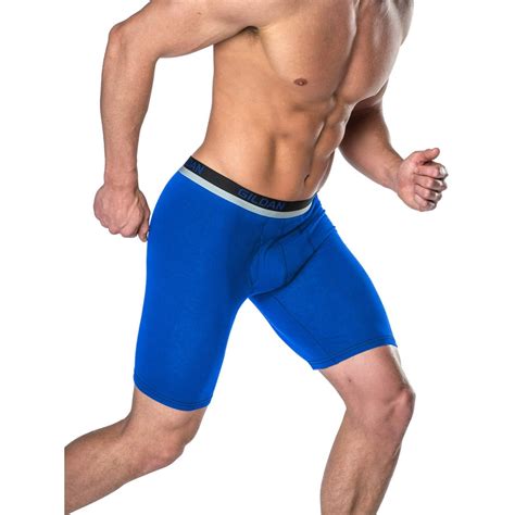 Gildan Mens Performance Stretch Long Leg Boxer Briefs 2 Pack