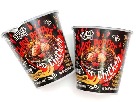 Ghost pepper (bhut jolokia) is one of the hottest peppers in the world with a scoville heat unit (shu) of 1,041,427. MAMEE Daebak Korea GHOST PEPPER SPICY CHICKEN RAMEN ...