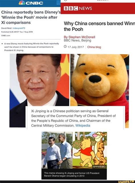 China Reportedly Bans Disney Winnie The Pooh Movie After Xi Comparisons Why China Censors