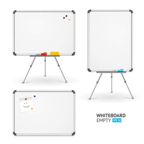 Premium Vector Whiteboard Set For Classroom And Office Different