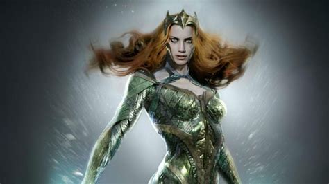 Amber Heard Suits Up As Mera Queen Of Atlantis For Justice League