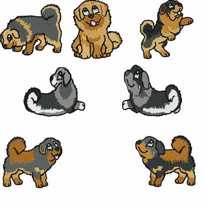Tibetan Clipart Mastiff Dog Embroidery Clip Library
